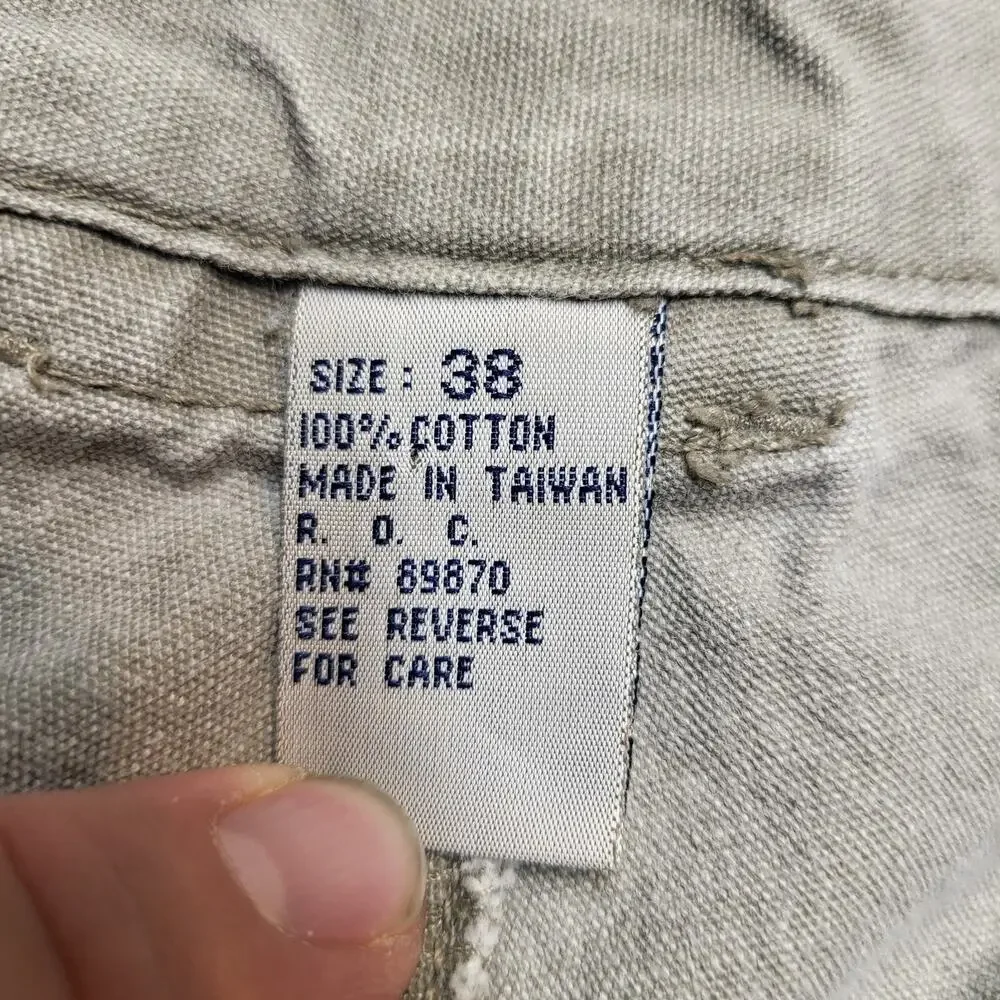 Bimini Bay Pants Mens 36x30 Beige Straight Leg Distressed